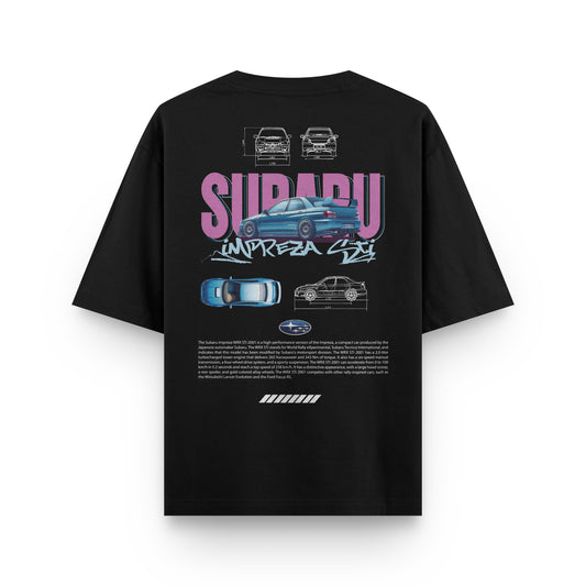 Oversized Subaru T-shirt - Heavy 250 GSM Cotton