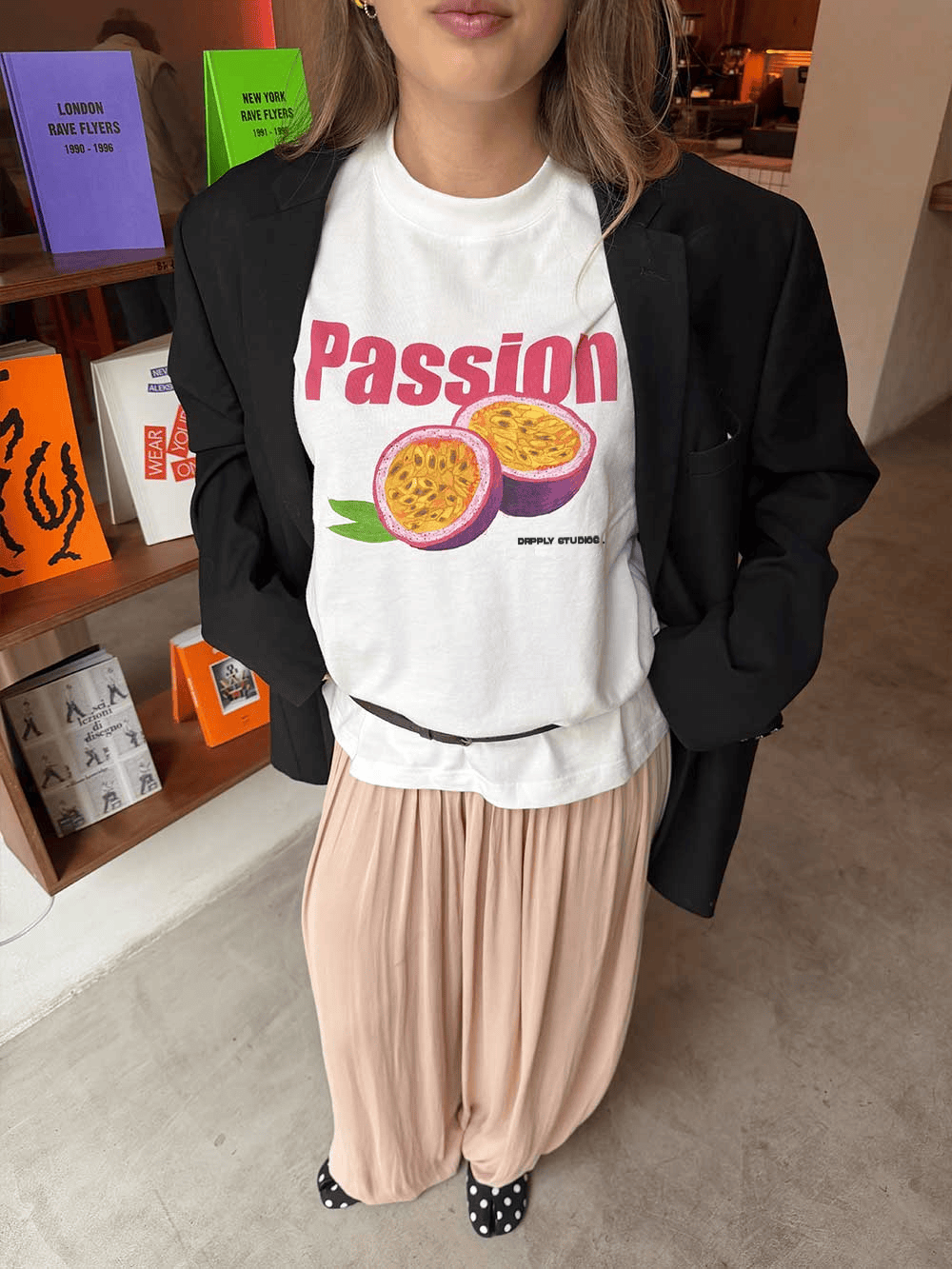 Oversized White Passion T-shirt - Heavy 250 GSM Cotton