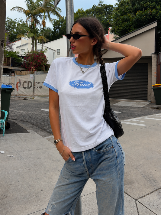 Women Fraud Ringer Tee