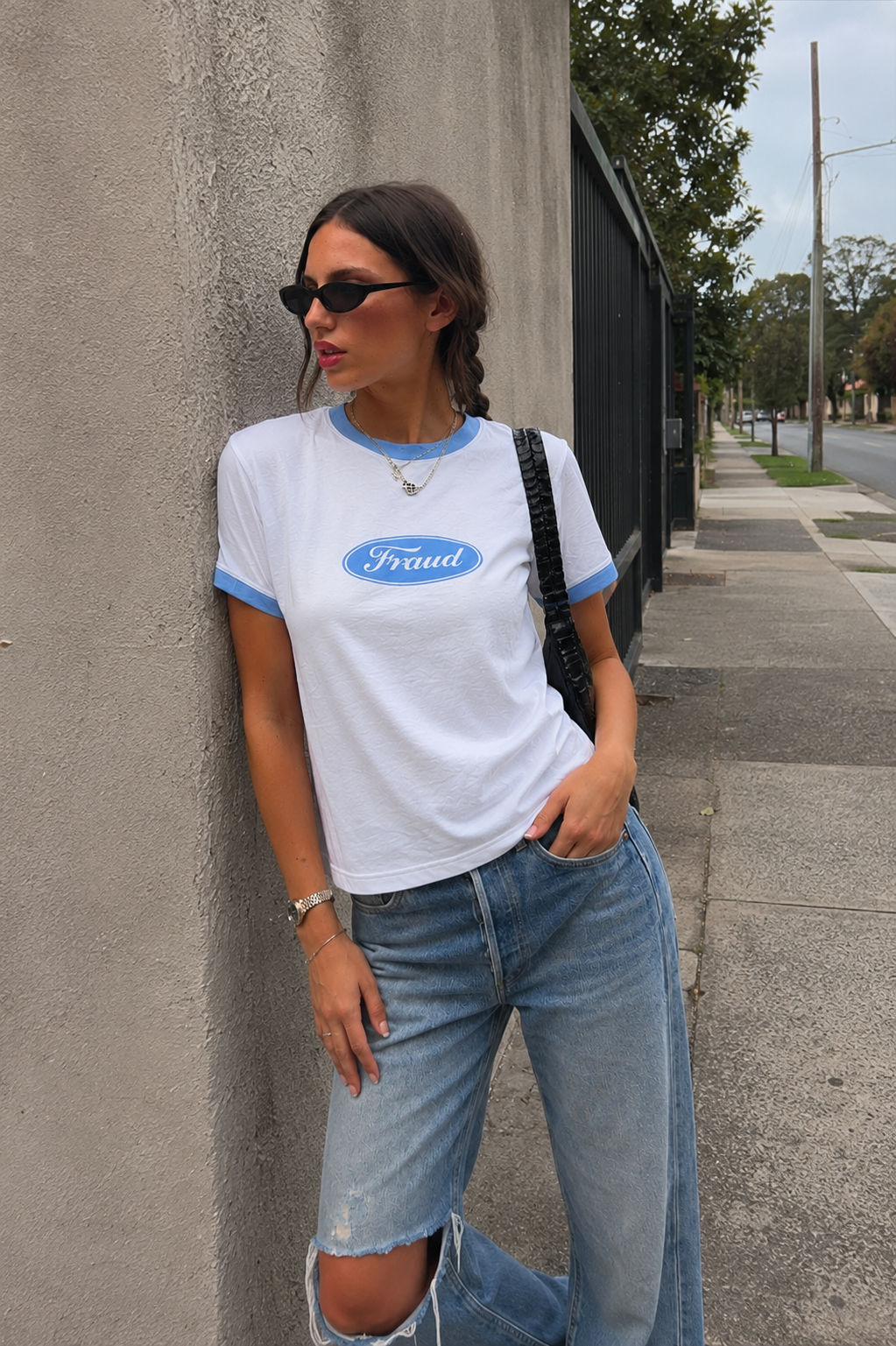 Women Fraud Ringer Tee