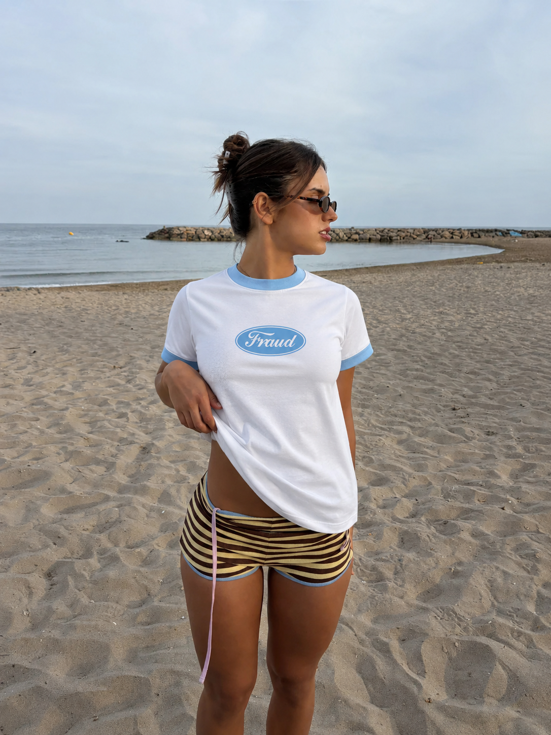 Women Fraud Ringer Tee