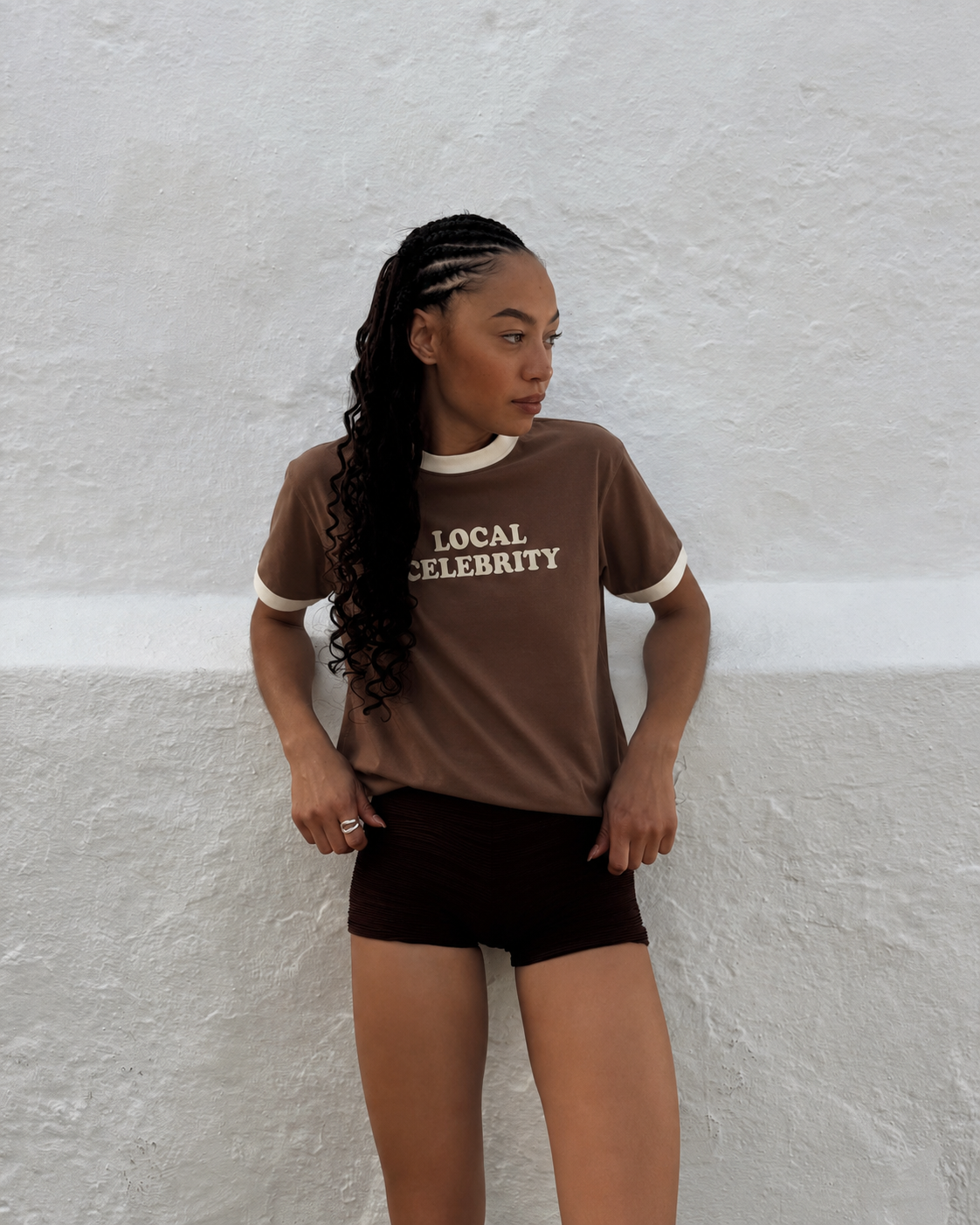 Women Local Celebrity Ringer Tee