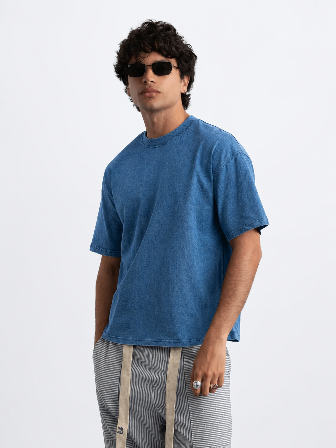 Denim Wash Boxy Fit T-shirt