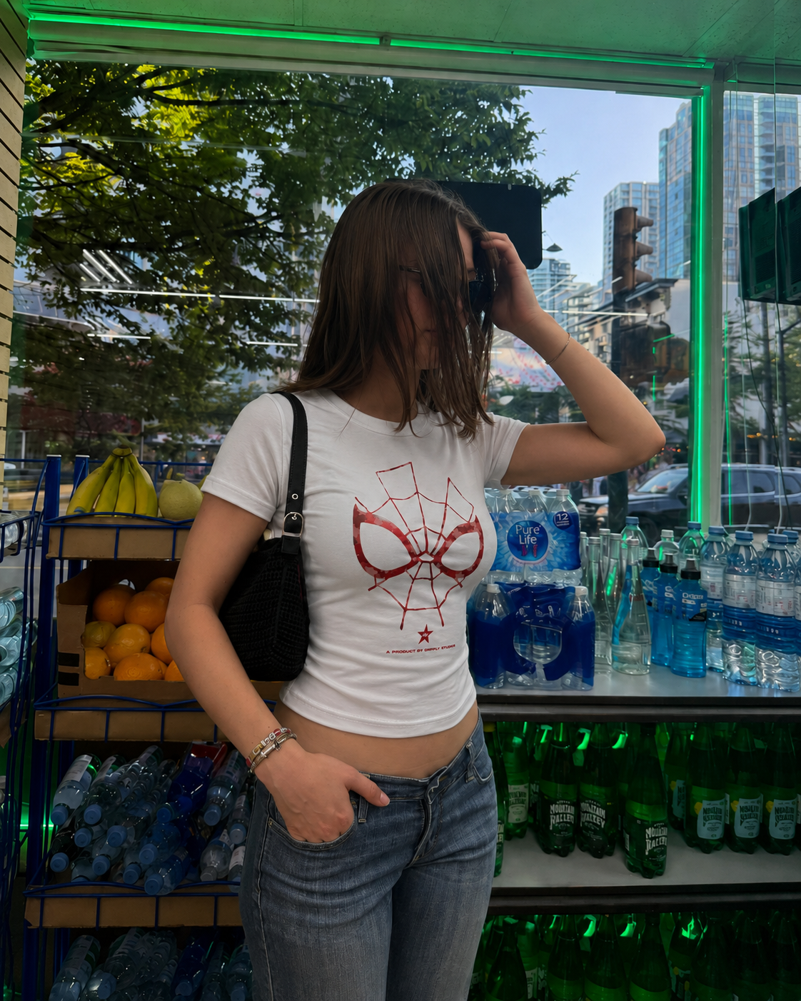 Spidey Mask Baby Tee - Classic Fit