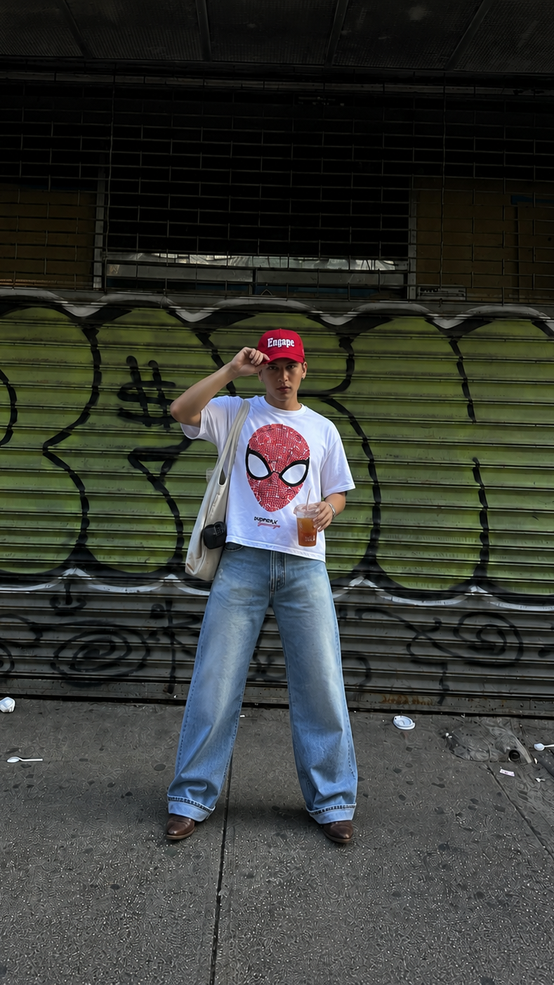 White Spidey Gamechanger T-shirt