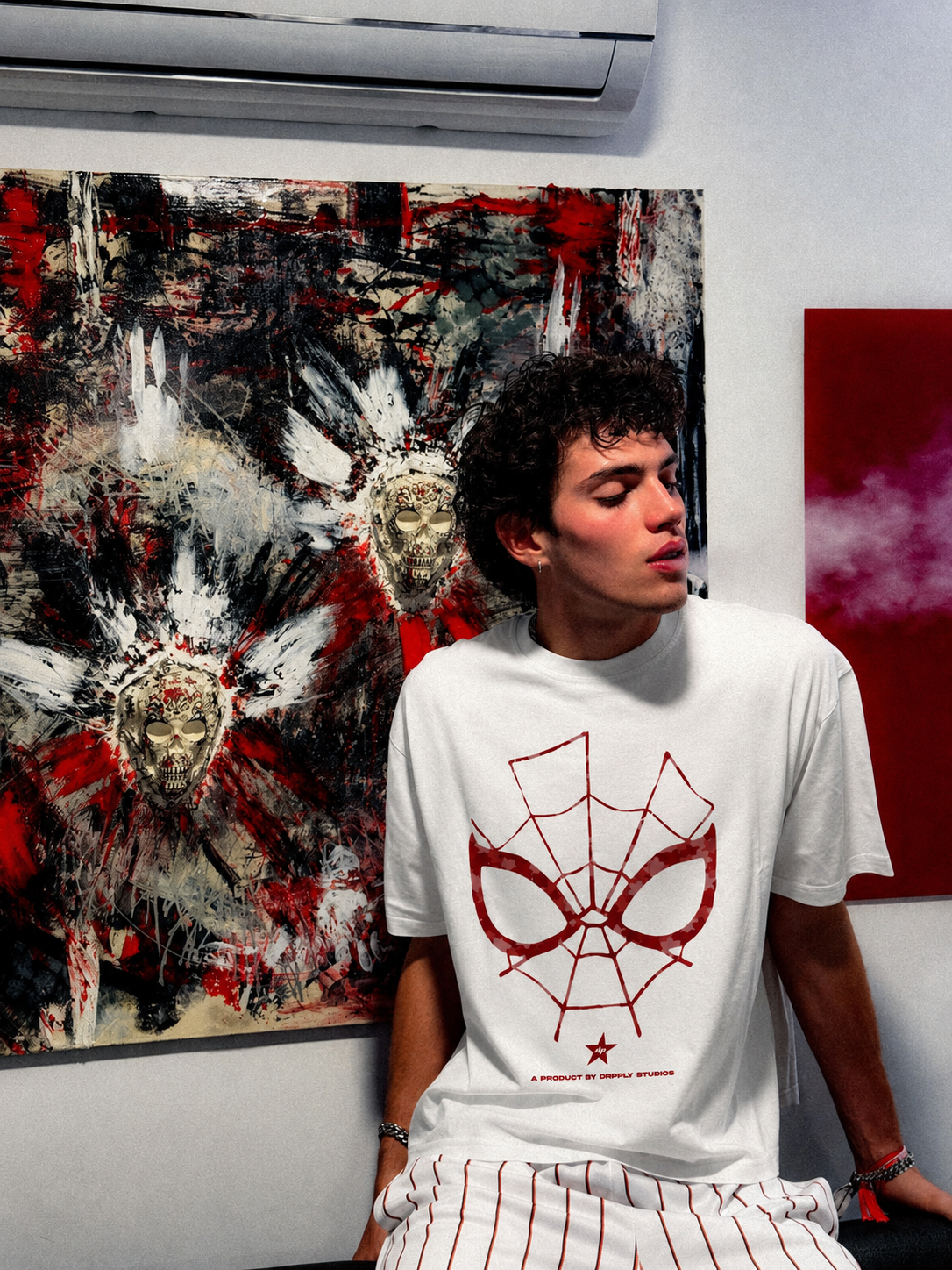 Oversized Spidey Mask T-shirt