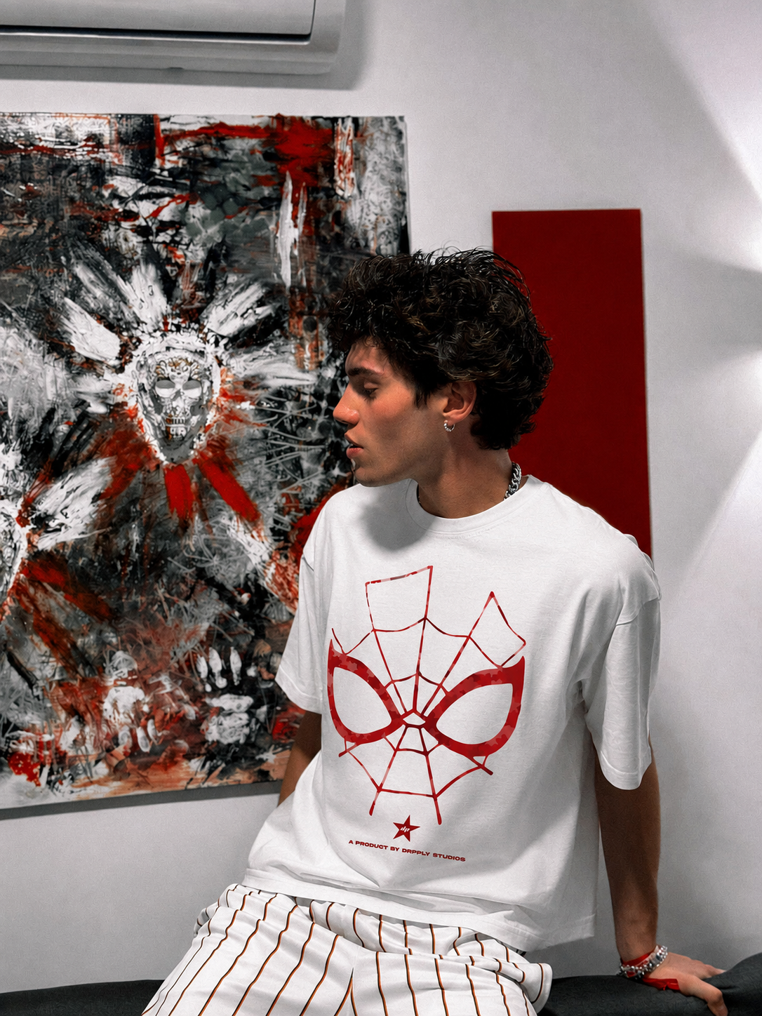 Oversized Spidey Mask T-shirt