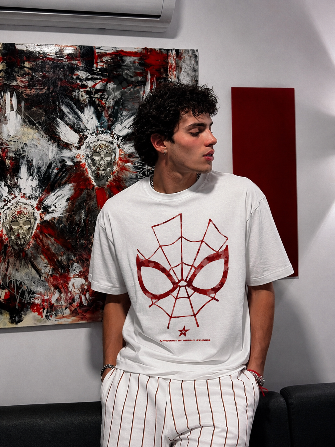 Oversized Spidey Mask T-shirt