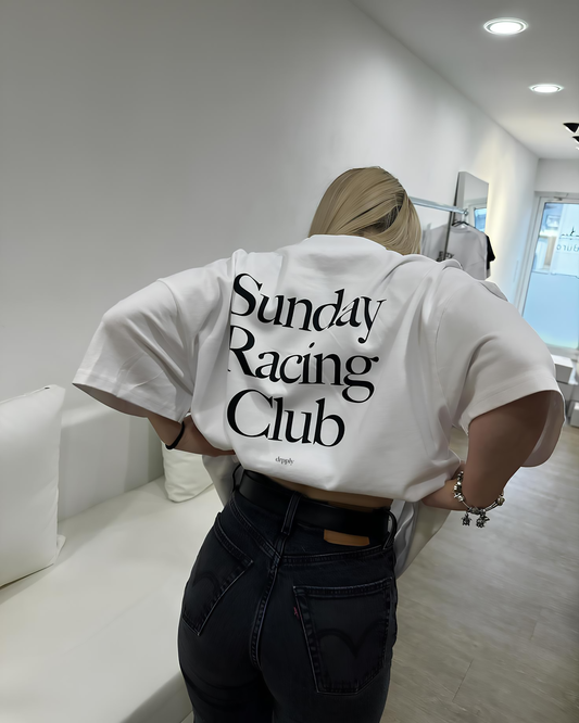 Oversized Sunday Racing Club T-shirt - Heavy 250 GSM Cotton