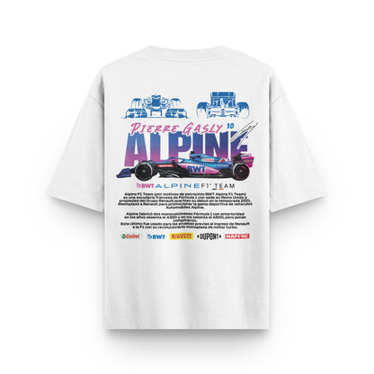 Oversized Alpine Formula 1 T-shirt - Heavy 250 GSM Cotton