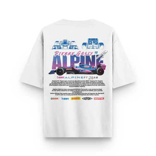 Oversized Alpine Formula 1 T-shirt - Heavy 250 GSM Cotton