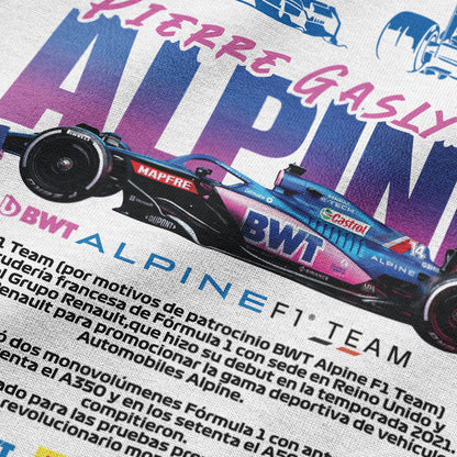 Oversized Alpine Formula 1 T-shirt - Heavy 250 GSM Cotton