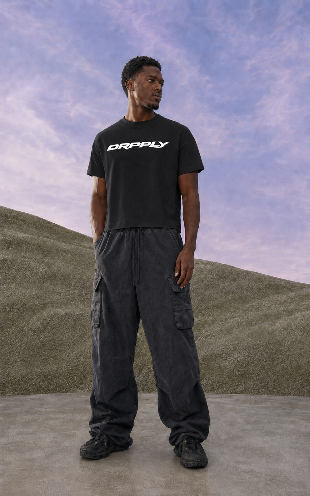 Black Basic Cropped T-shirt
