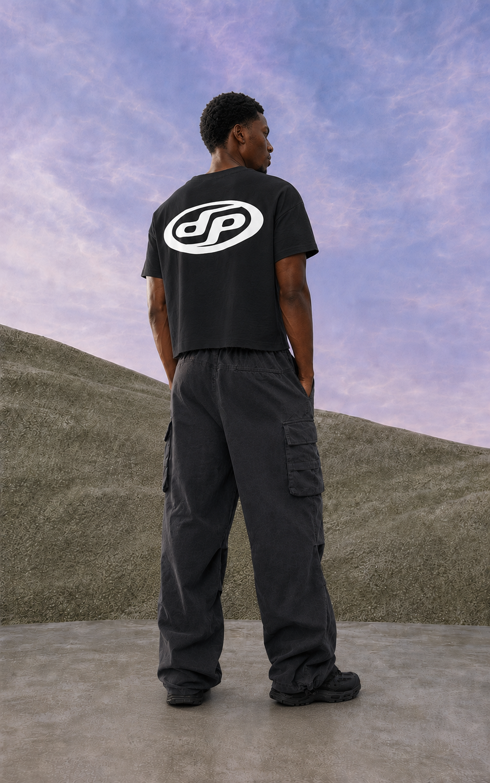 Black Basic Cropped T-shirt
