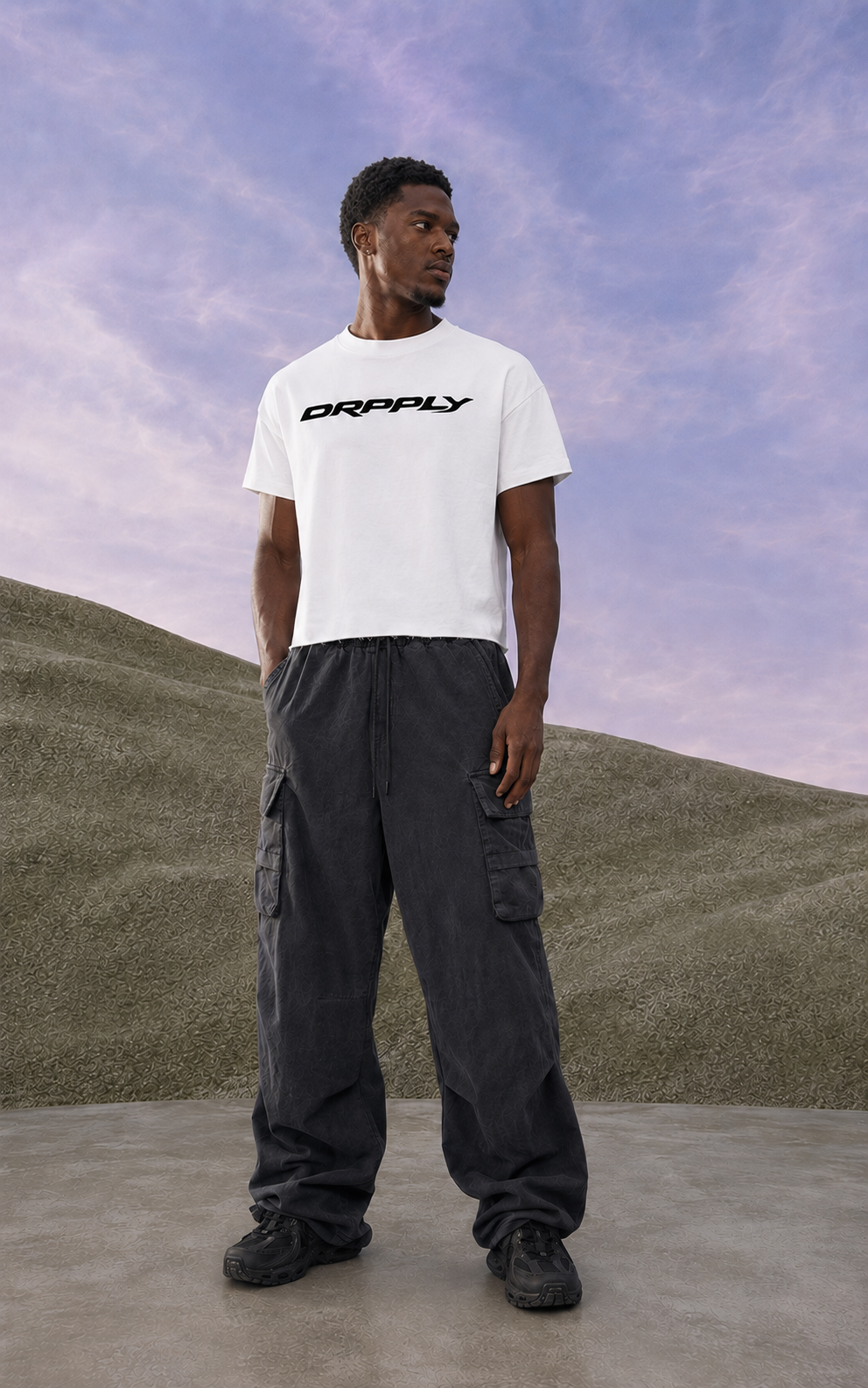 White Basic Cropped T-shirt