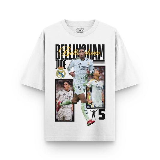 Oversized White Jude Bellingham T-shirt
