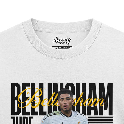 Oversized White Jude Bellingham T-shirt