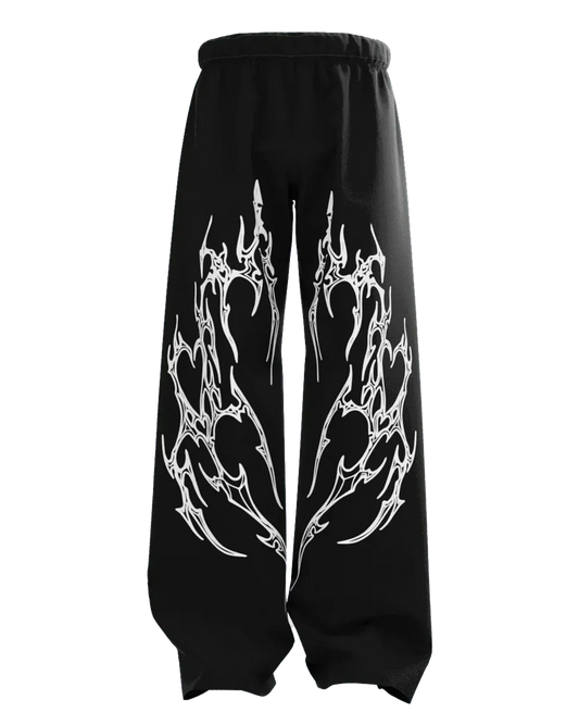 Black Straight Fit Baggy Pants