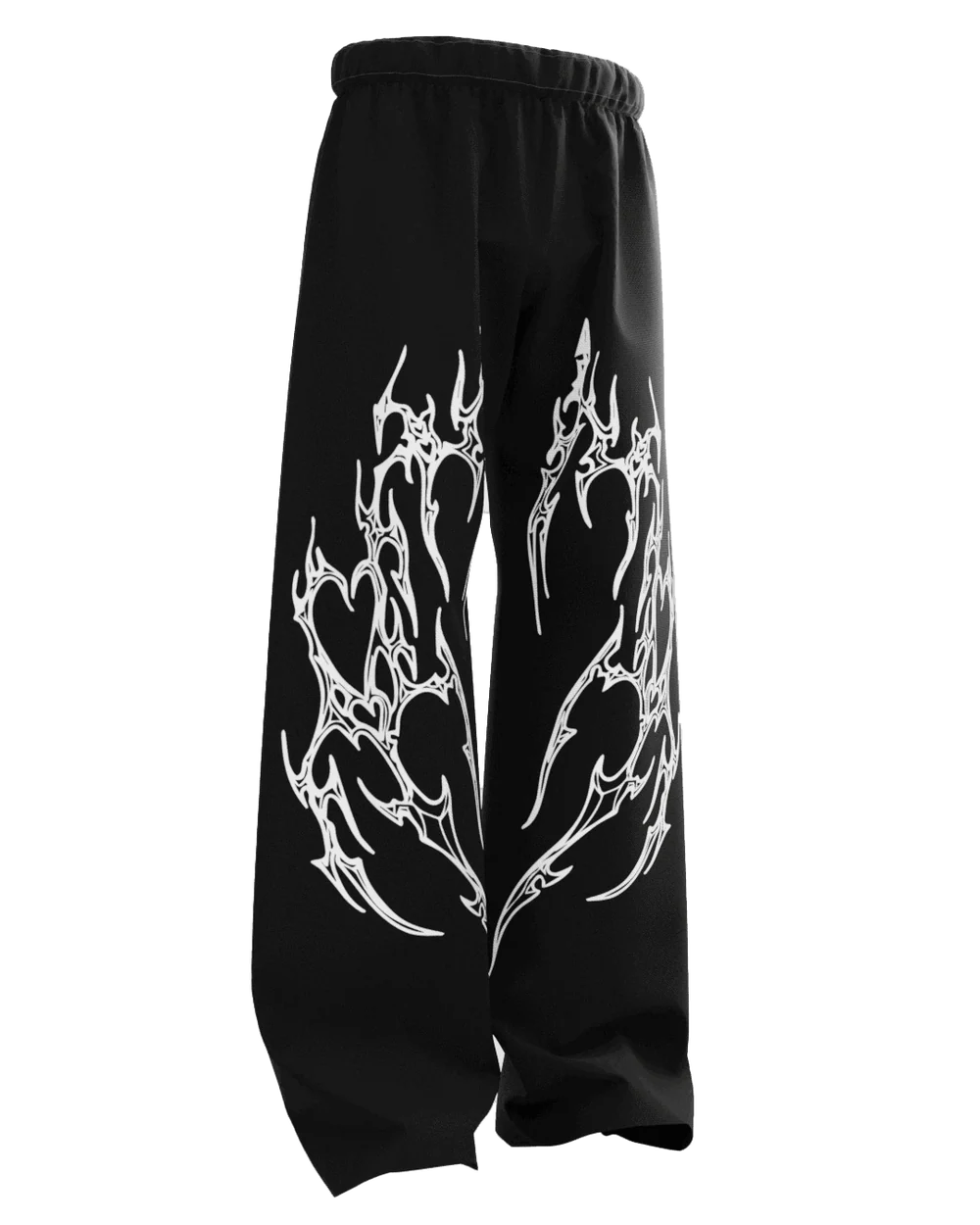 Black Straight Fit Baggy Pants