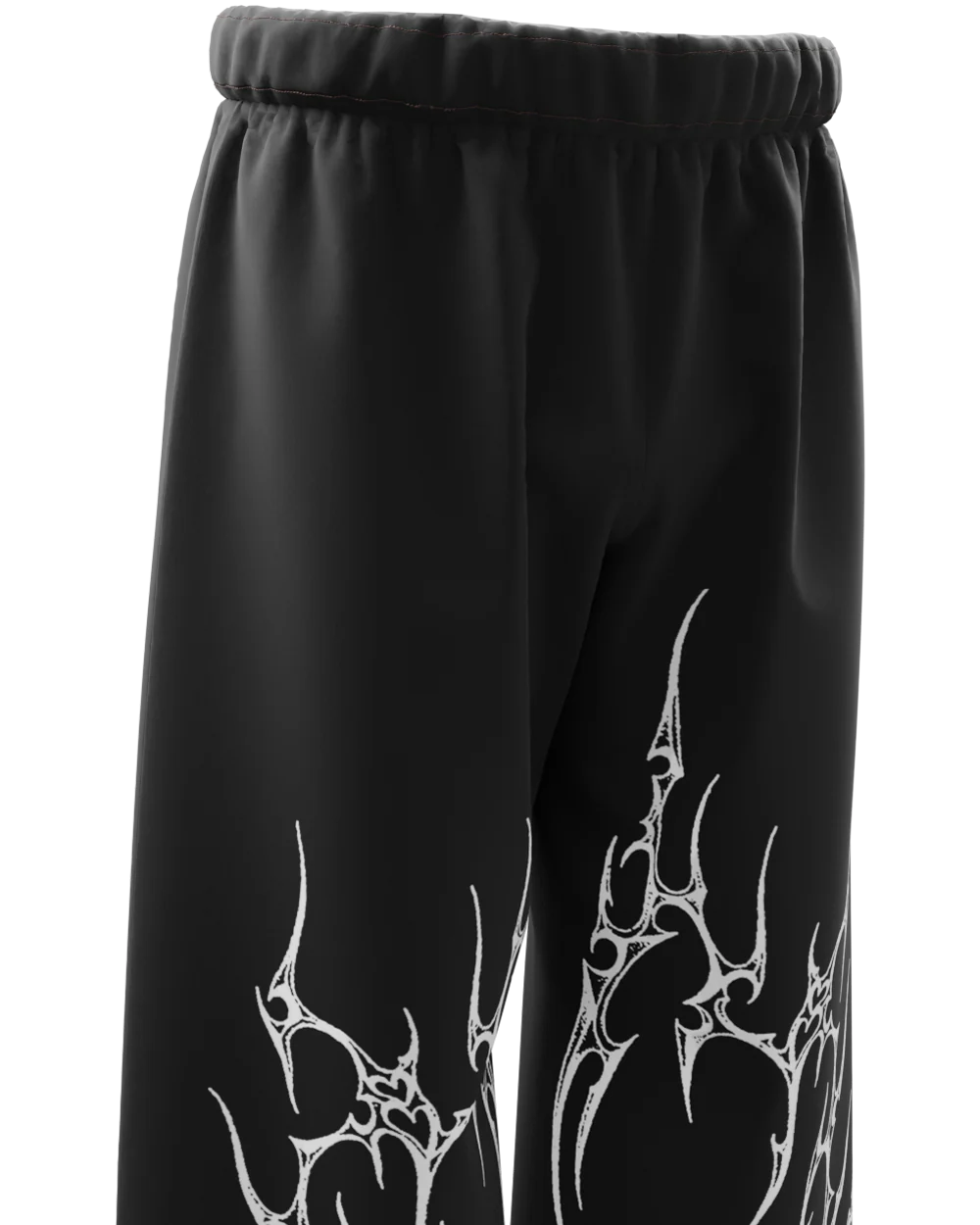 Black Straight Fit Baggy Pants