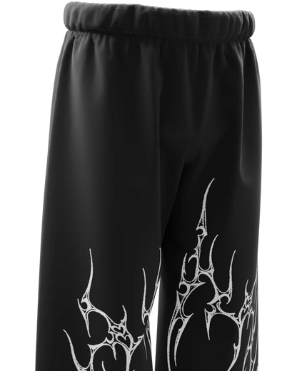 Black Straight Fit Baggy Pants