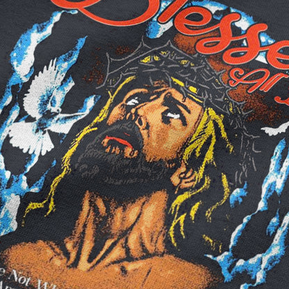 Oversized Blessed All Day T-shirt - Heavy 250 GSM Cotton