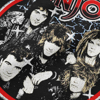 Oversized Black Bon Jovi T-shirt - Heavy 250 GSM Cotton