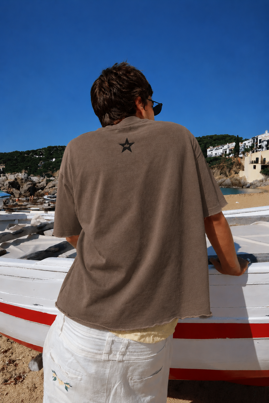 DRPPLY Brown Boxy Fit T-shirt