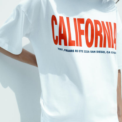 Oversized California White T-shirt