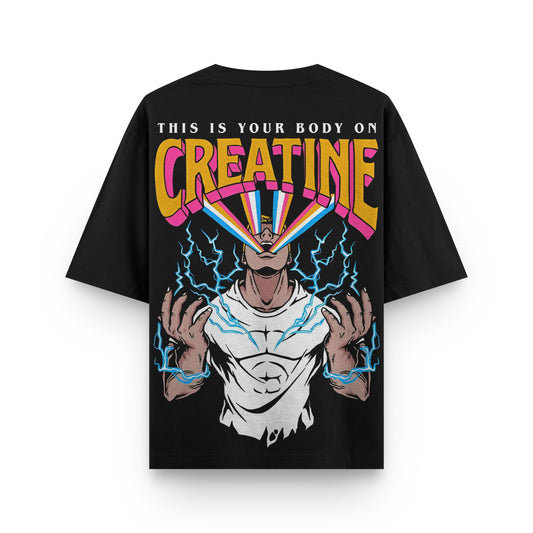 Oversized Gym Graphic T-shirt - Heavy 250 GSM Cotton