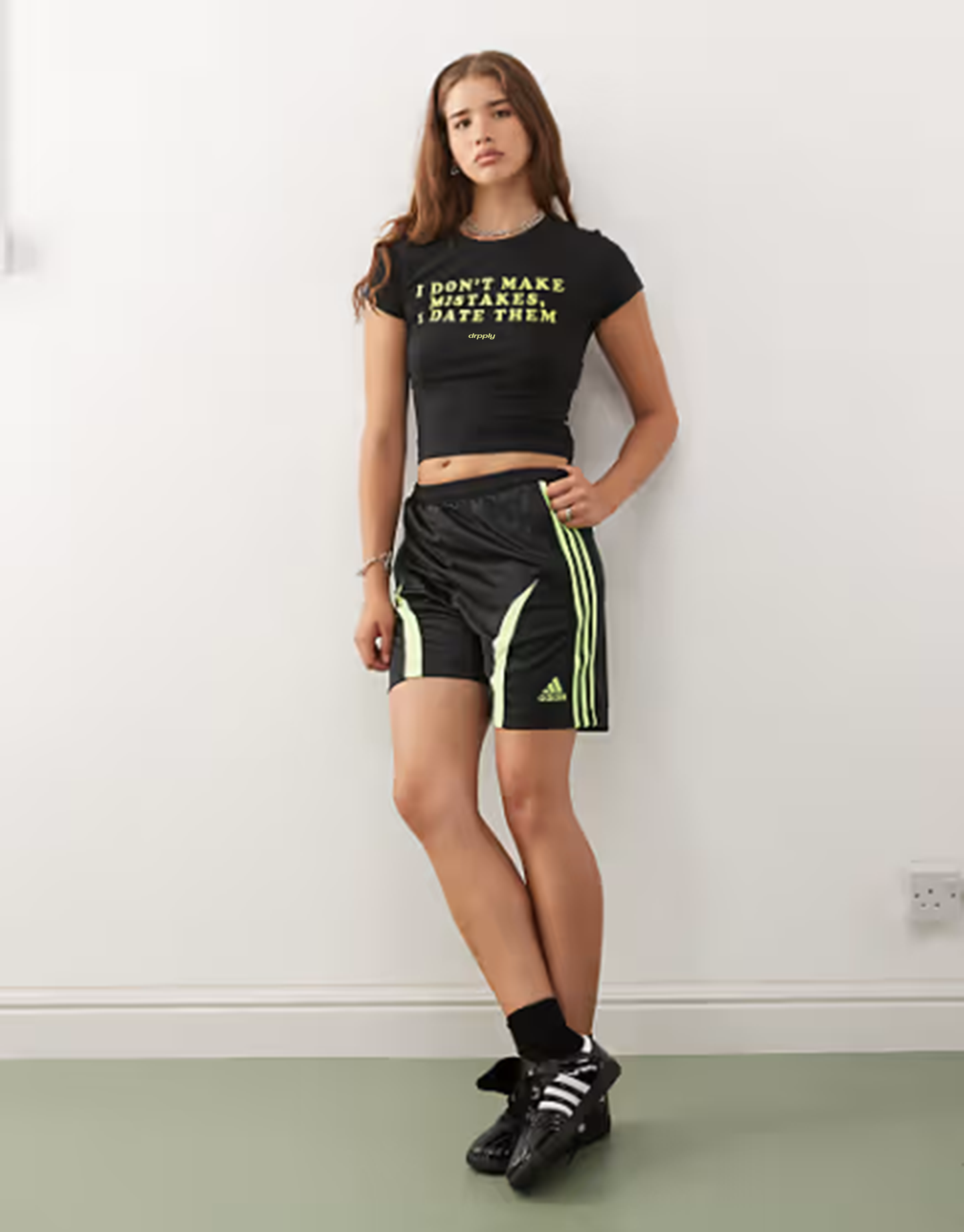 Black Dating Mistakes Baby Tee - Cropped Fit