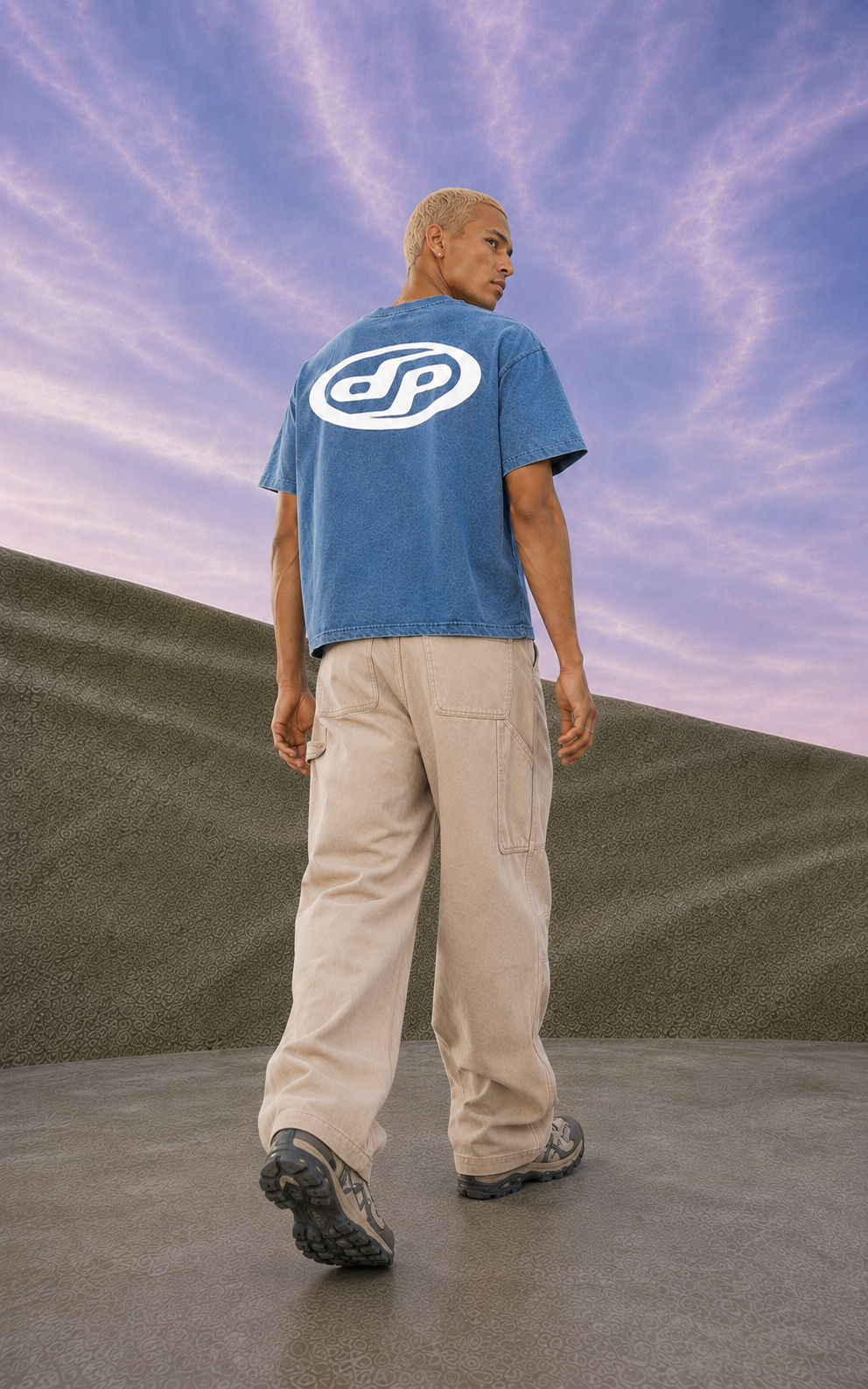 Denim Wash Basic Cropped T-shirt