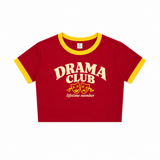 Drama Club Ringer Baby Tee
