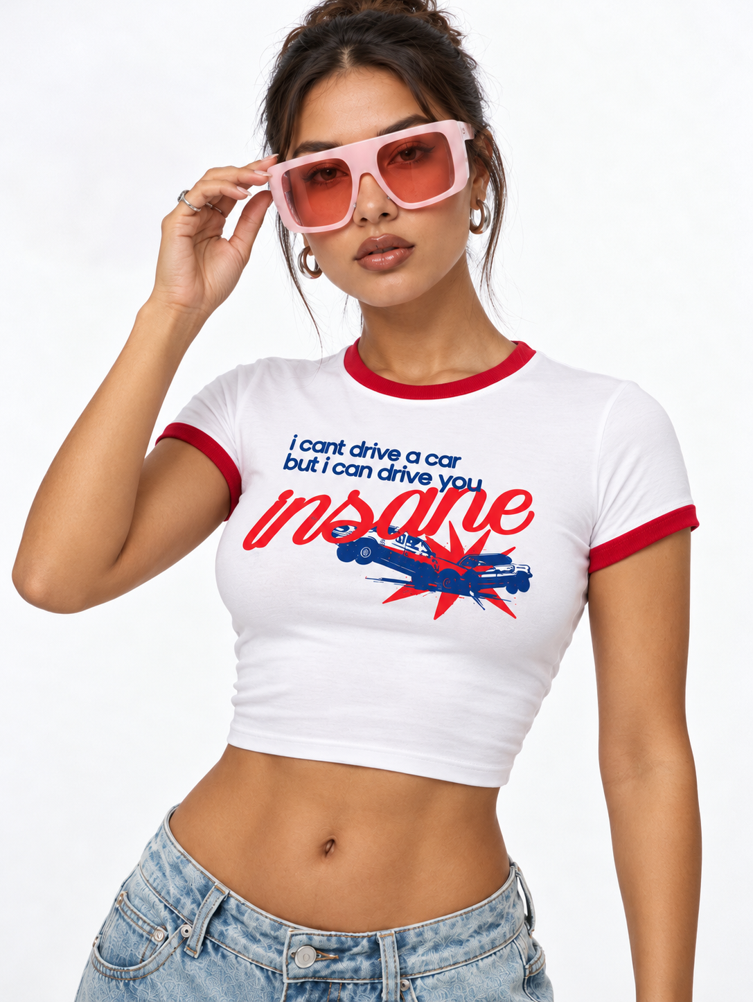Drive You Insane Ringer Baby Tee
