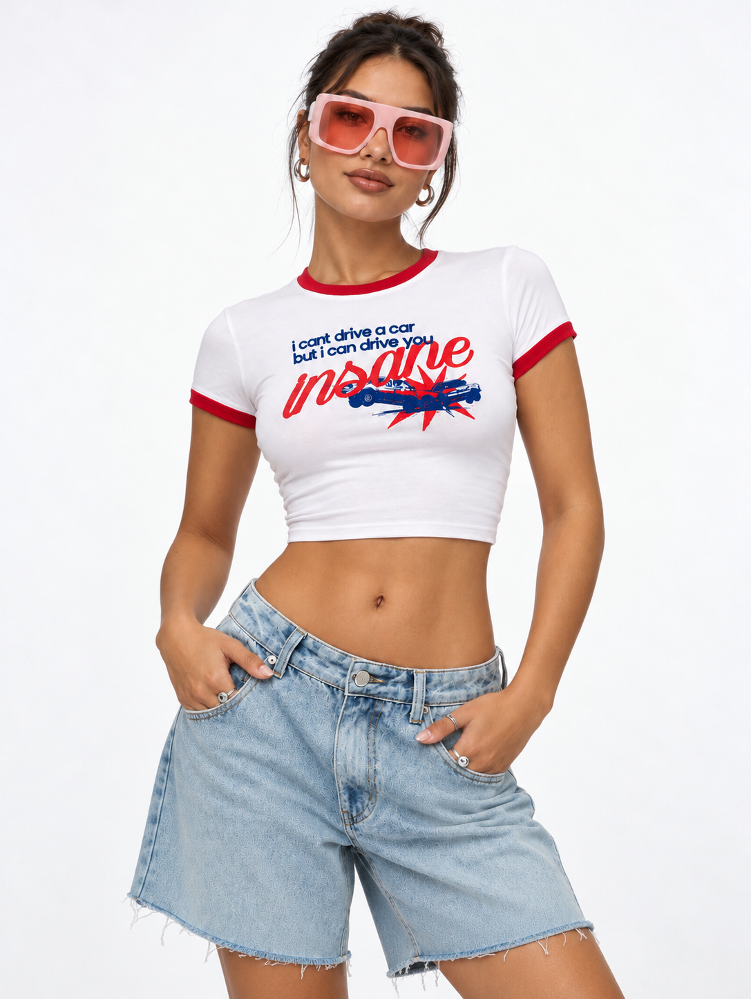 Drive You Insane Ringer Baby Tee