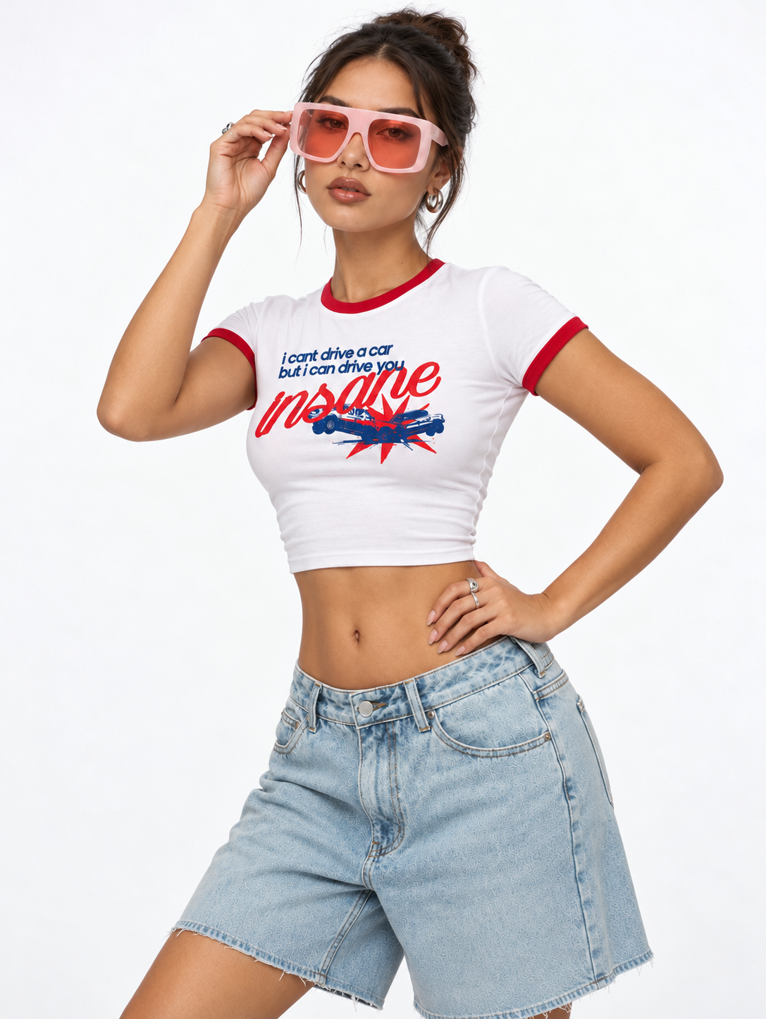 Drive You Insane Ringer Baby Tee