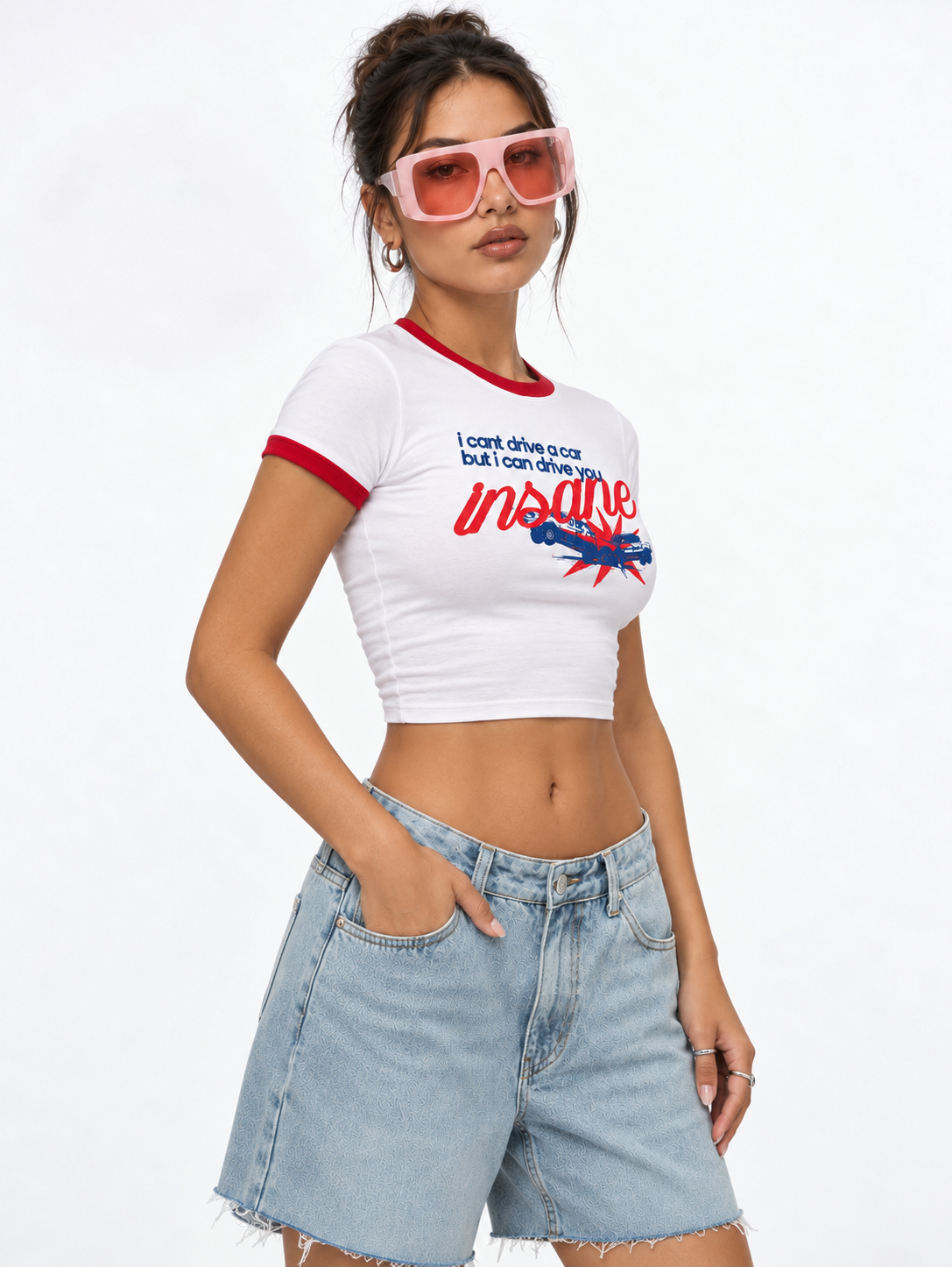 Drive You Insane Ringer Baby Tee