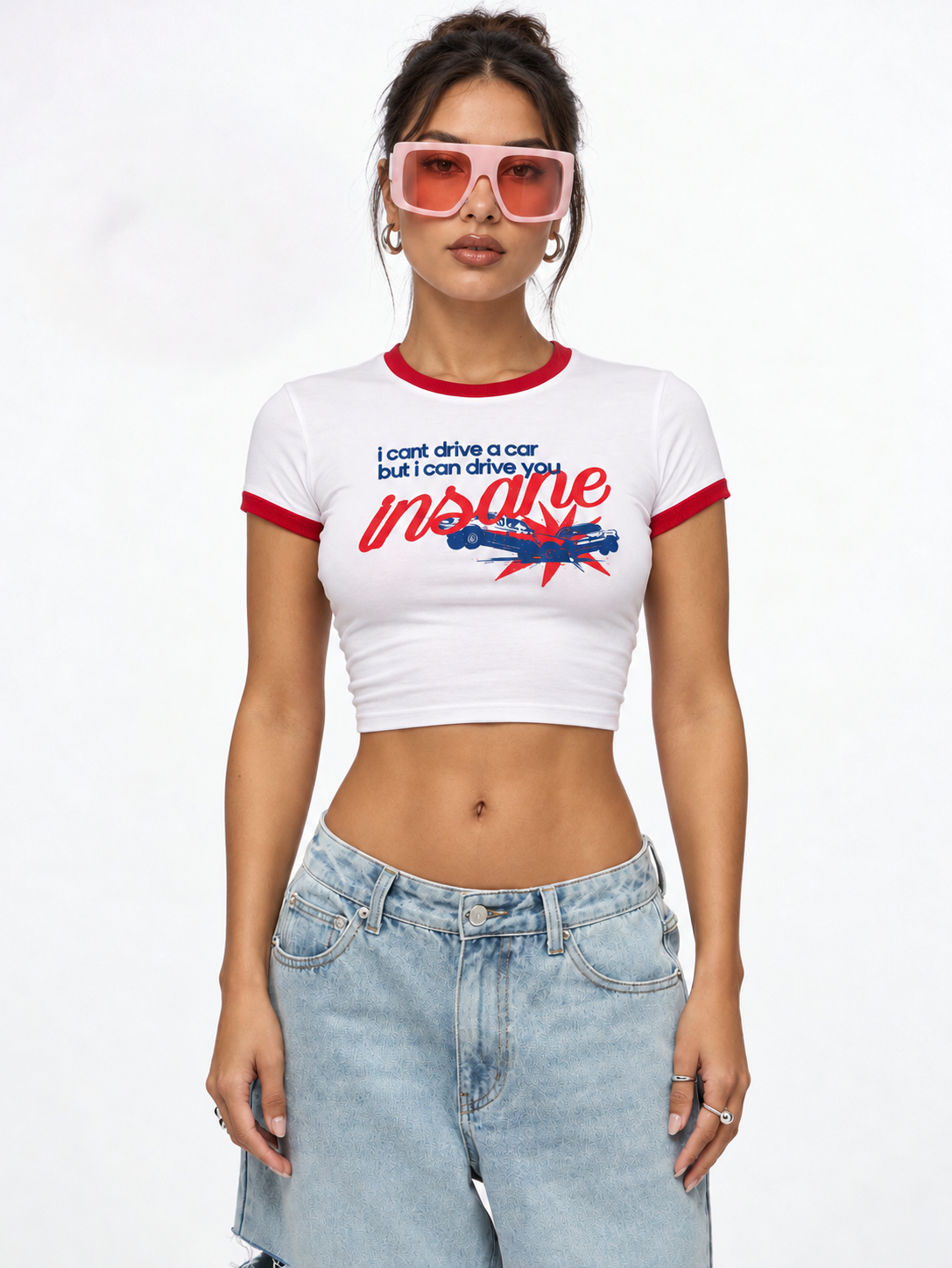 Drive You Insane Ringer Baby Tee