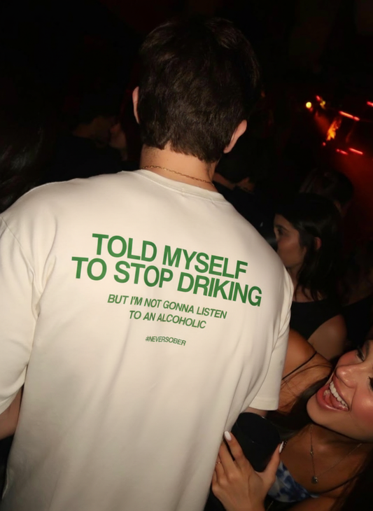 Oversized White Statement T-shirt - Heavy 250 GSM Cotton