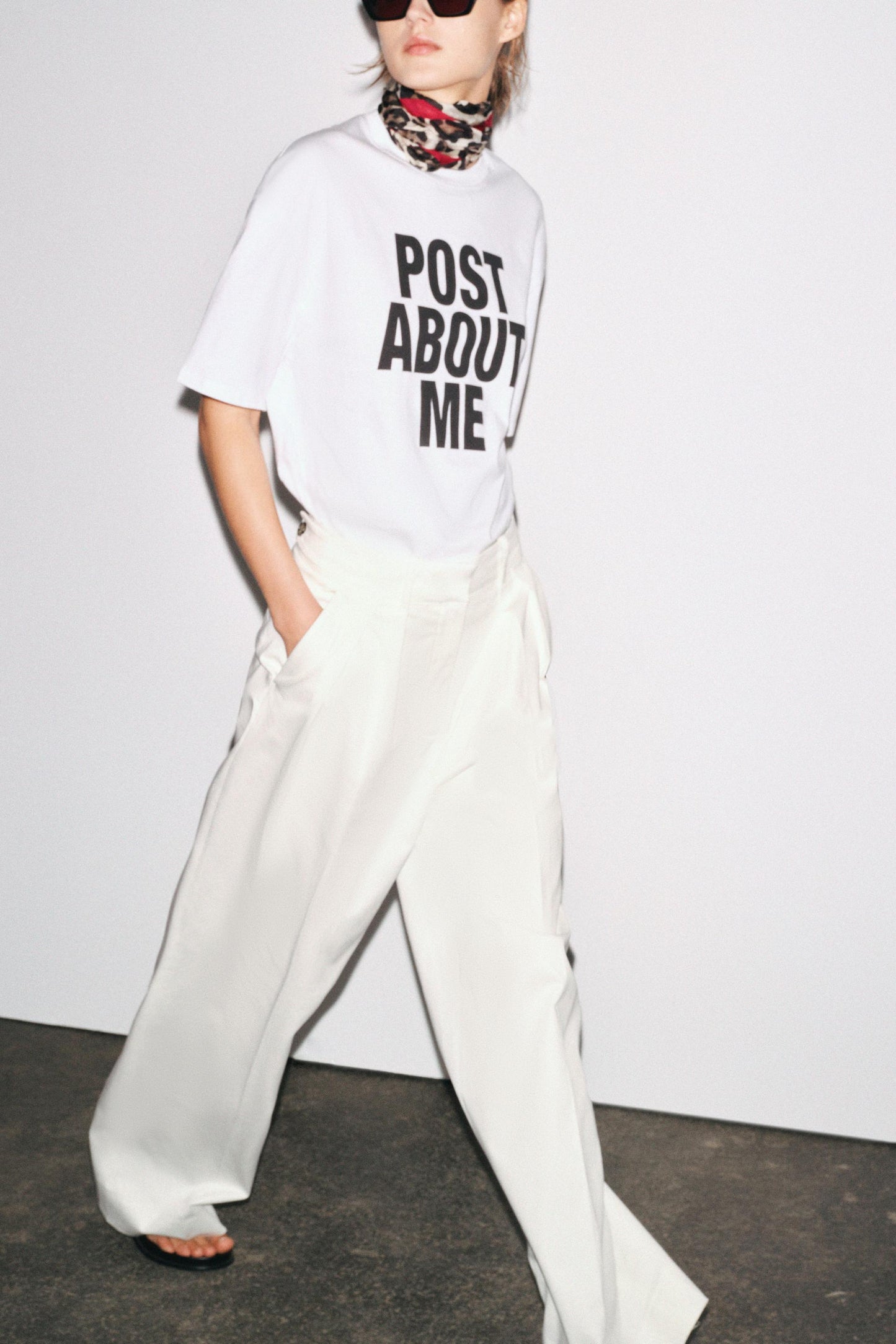 Women Oversized Text T-shirt