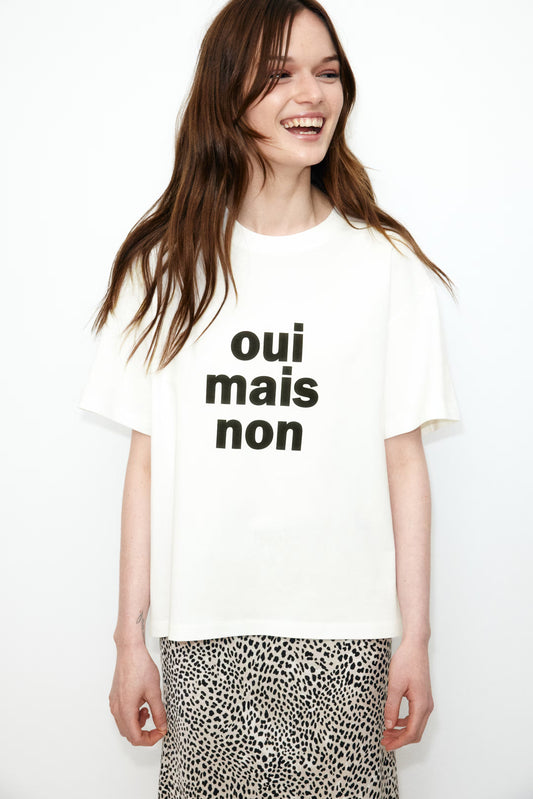 Women Oversized Oui Mais Non T-shirt