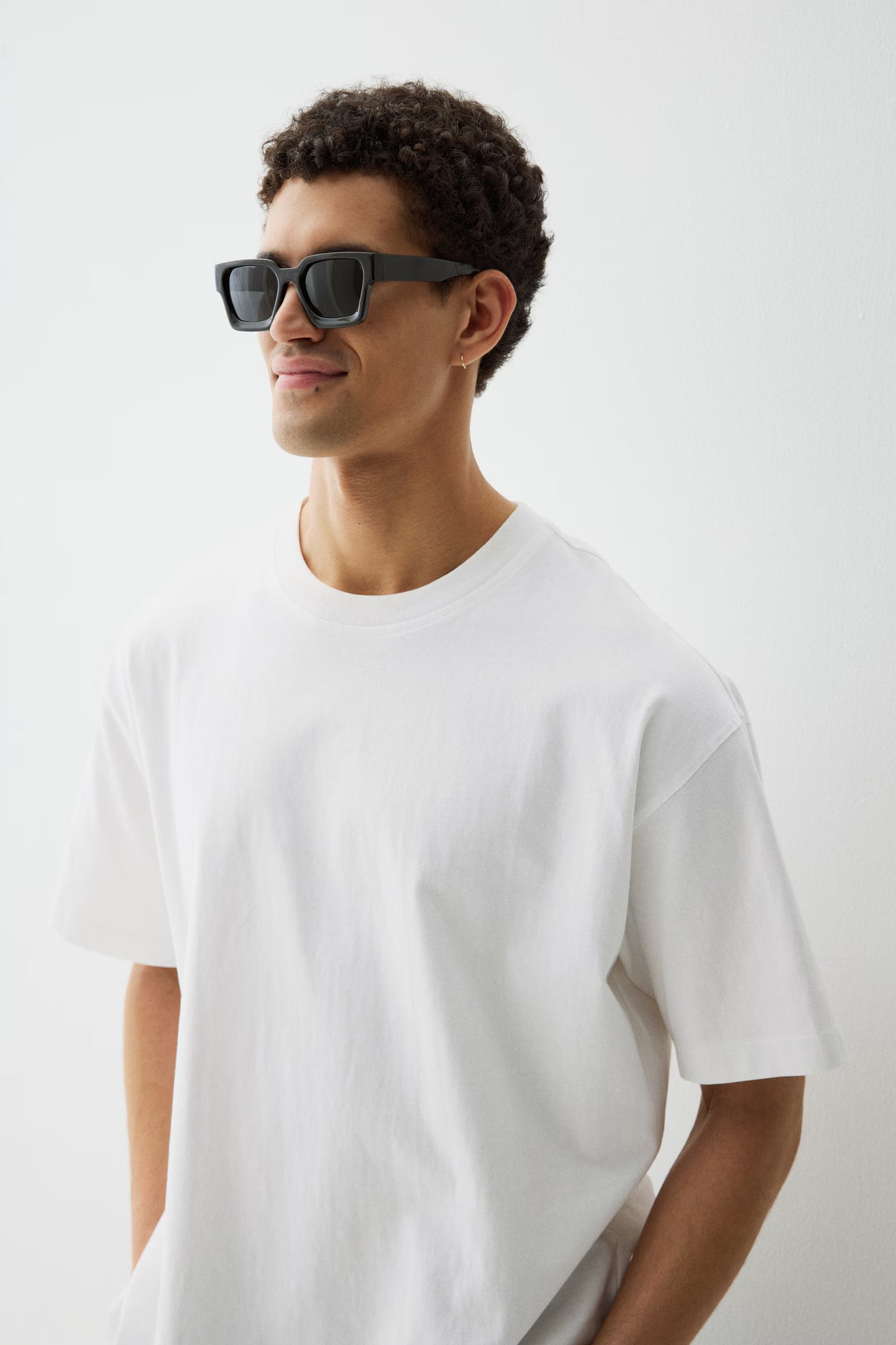 Men's Oversized White T-shirt - Heavy 250 GSM Cotton