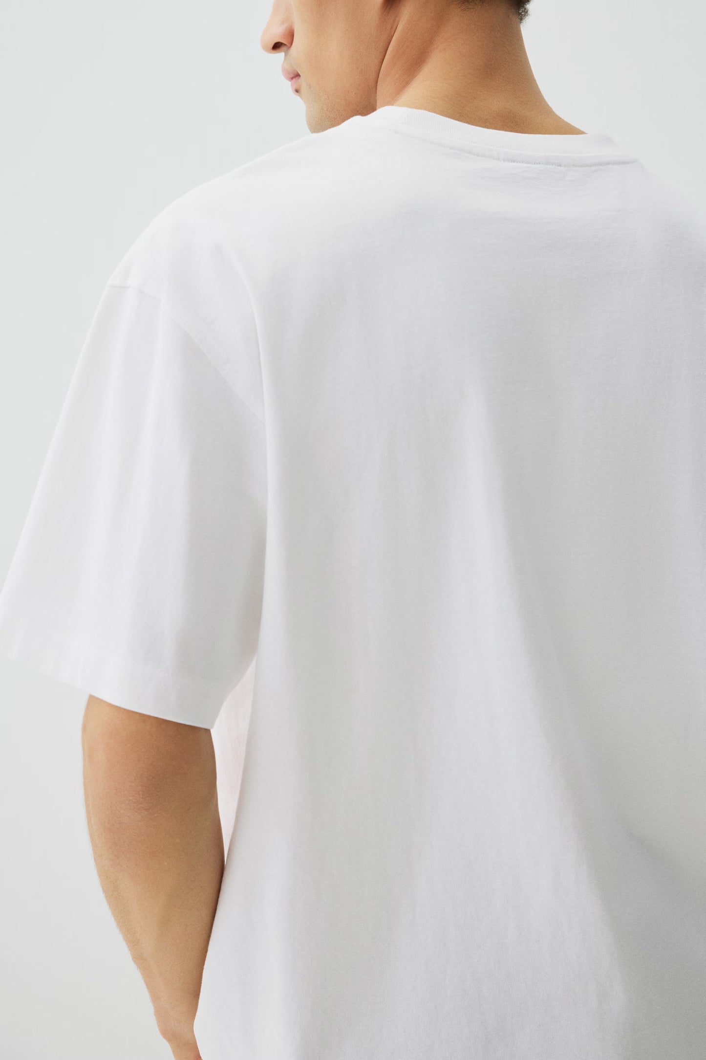 Men's Oversized White T-shirt - Heavy 250 GSM Cotton