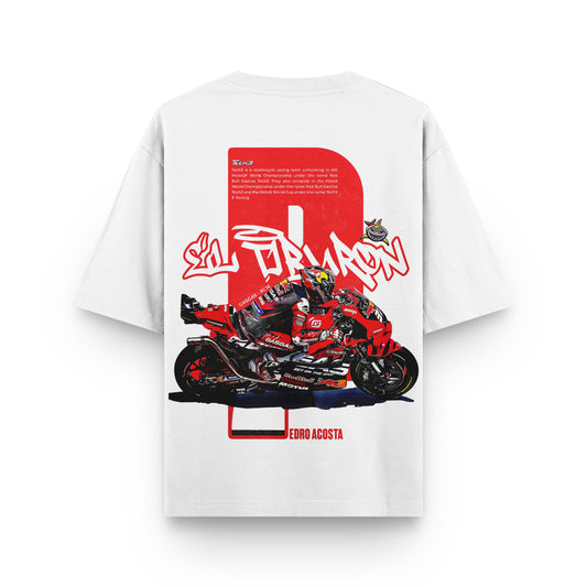 Oversized Edro Acosta MotoGP T-shirt - Heavy 250 GSM Cotton