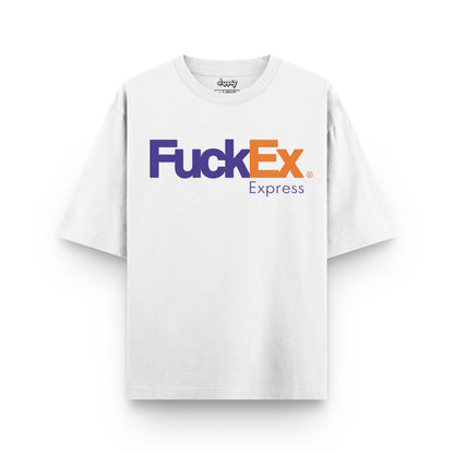 Oversized F*ckEx Express Parody T-shirt