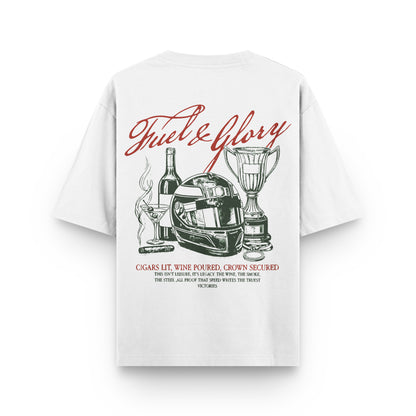 Oversized Fuel and Glory T-shirt - Heavy 250 GSM Cotton