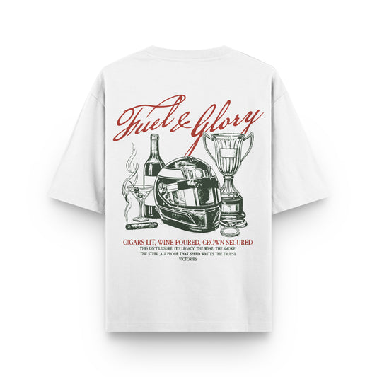 Oversized Fuel and Glory T-shirt - Heavy 250 GSM Cotton