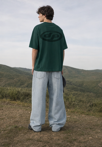 Basic Green Oversized T-shirt