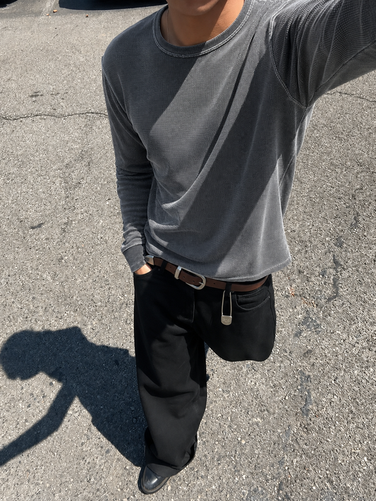 Drift Crew Boxy Fit Waffle Tee