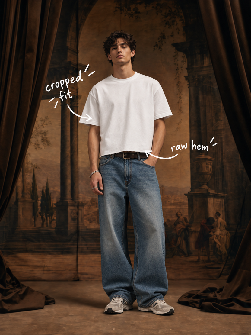 Iconic Cropped White T-shirt